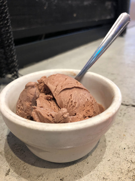 homemade chocolate ice cream