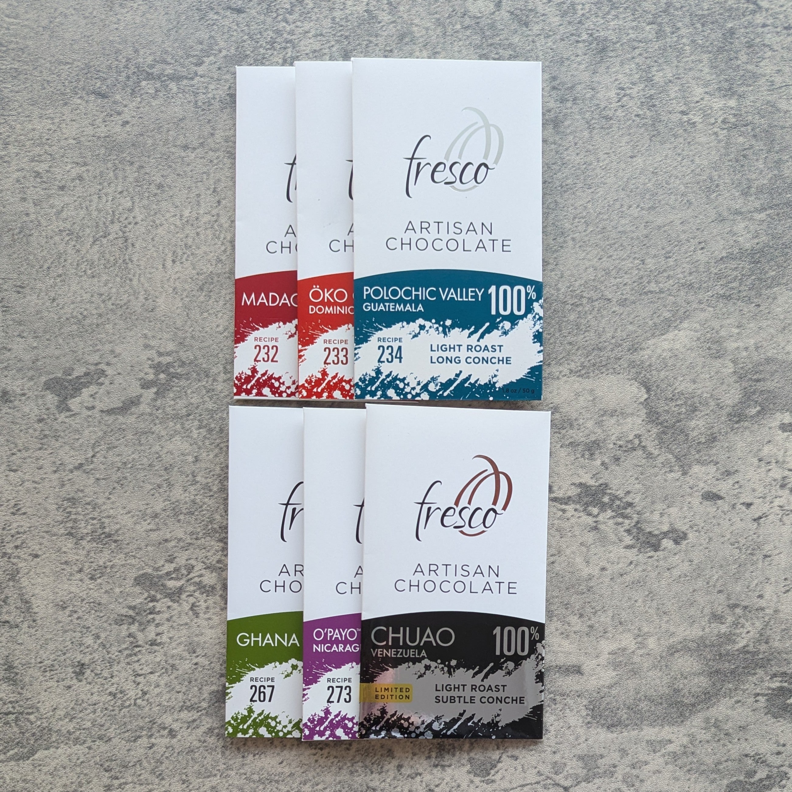 100% Chocolate Tasting Flight – FRESCO CHOCOLATE
