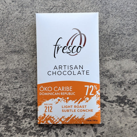 Dominican Republic Öko Caribe 72% Light Roast Chocolate – Recipe 212